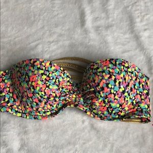 Victoria secret multicolor good strap bikini top